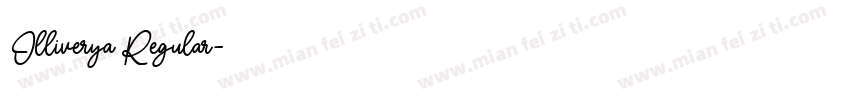 Olliverya Regular字体转换